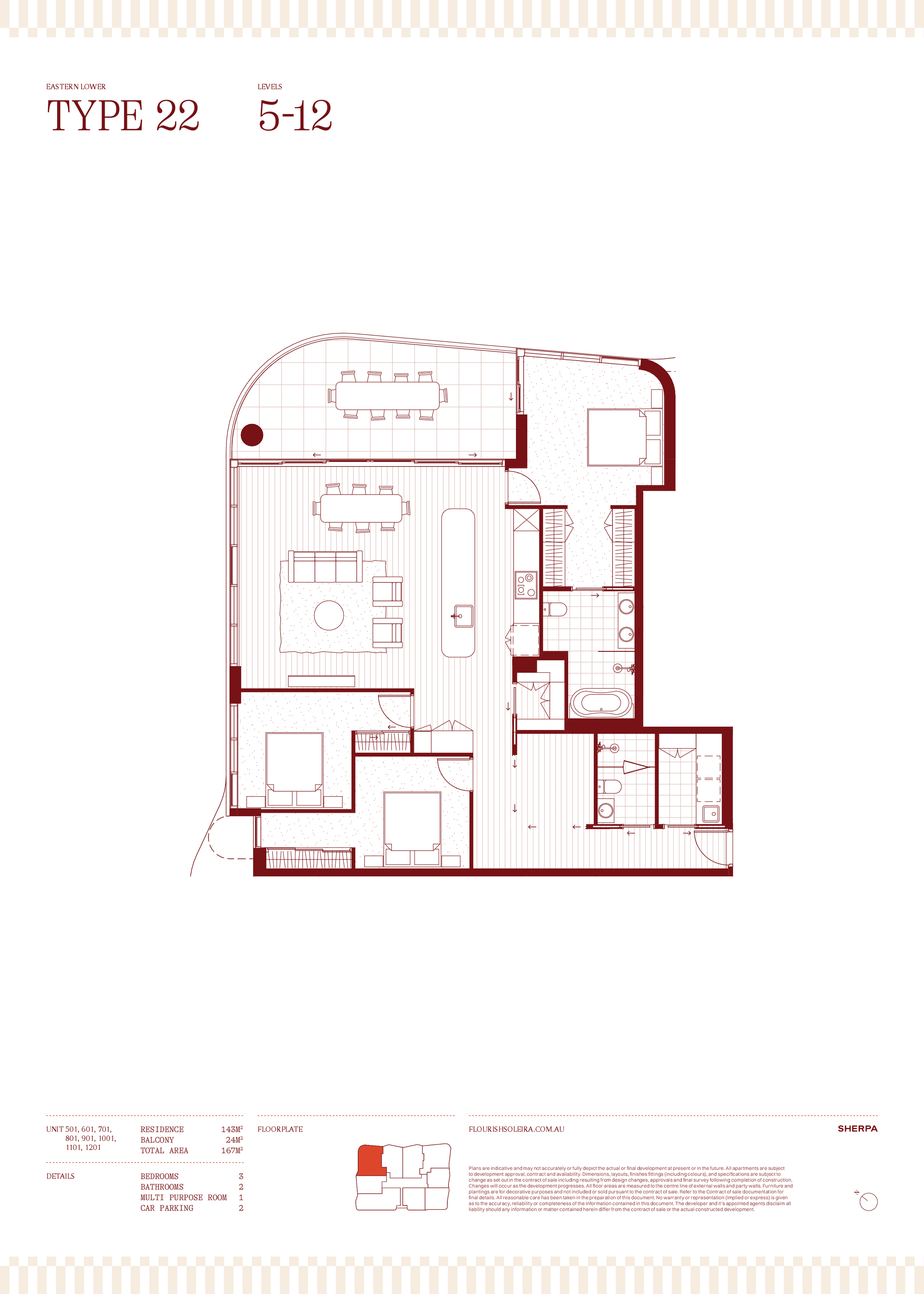 Floor plan, Type 22A