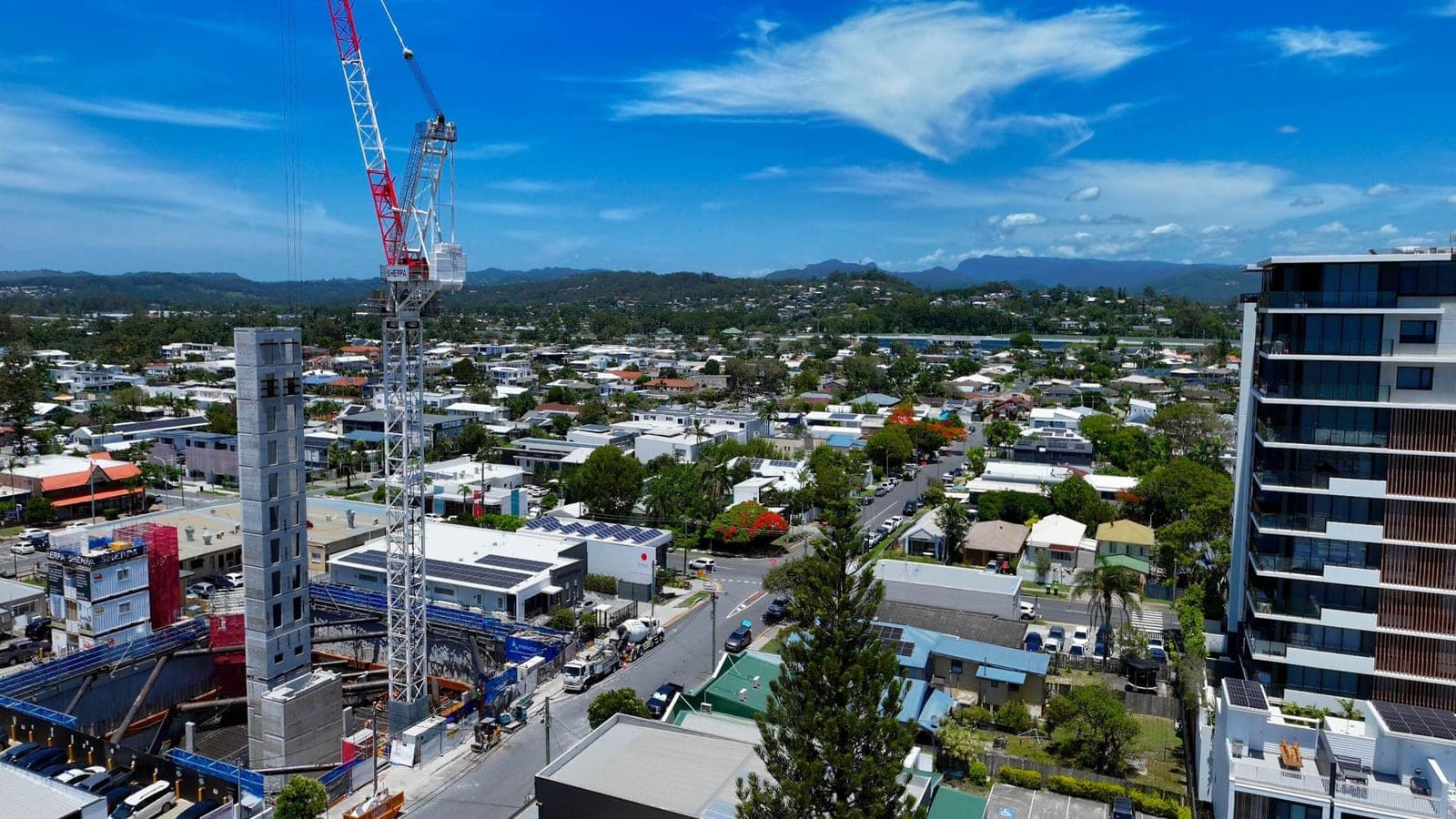 View from Residence 1007, looking left 15°