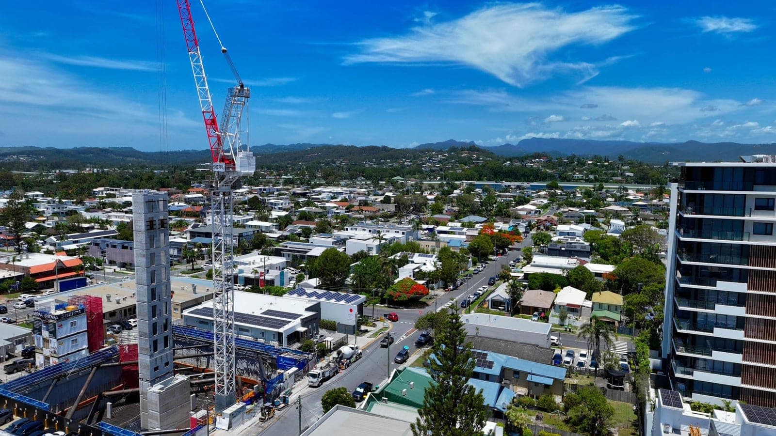 View from Residence 1107, looking left 15°